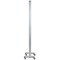 Emma and Oliver Mobile Whiteboard/Cloth 3 Section Partition with Locking Casters, 72"H x 24"W